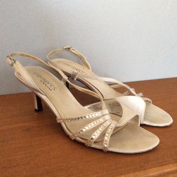 Strappy Gray Heels - Picture 1 of 9